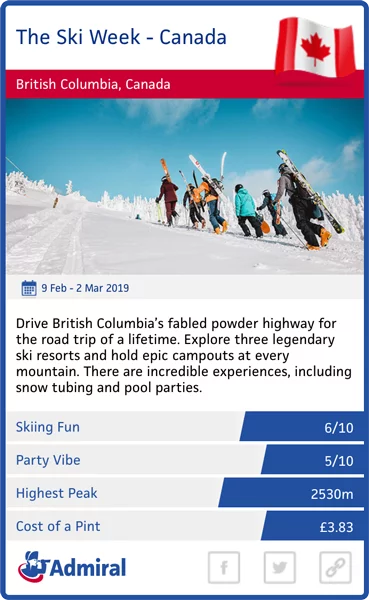 the ski week canada trump card