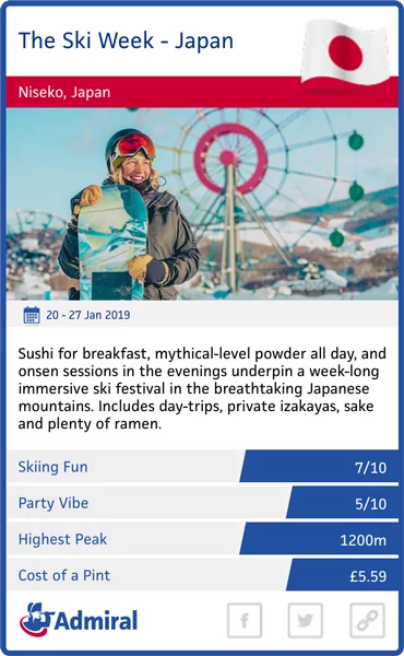 the ski week japan trump card