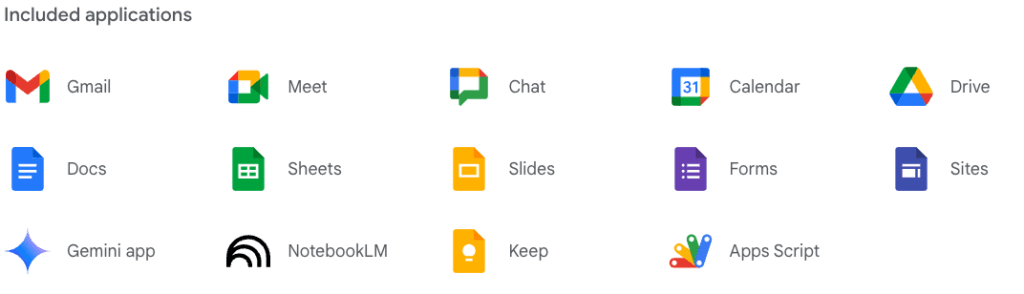 google workspace features