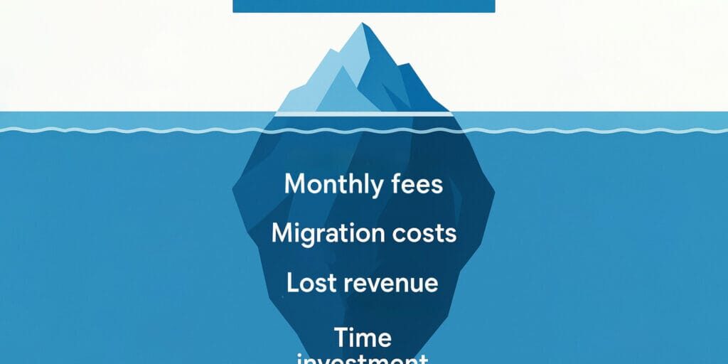 free website costs UK iceberg free website costs UK iceberg showing what is hidden below the surface