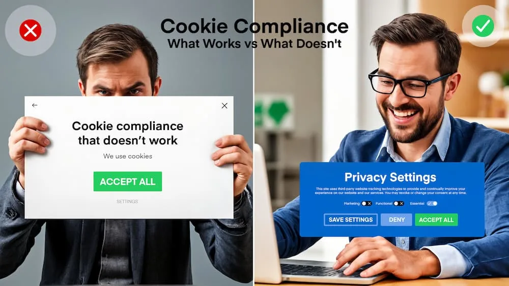 good bad cookie consent banners