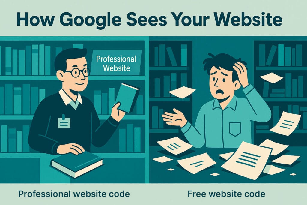Library metaphor illustrating The SEO Struggle